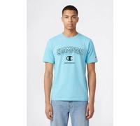 T-Shirt CHAMPION "Graphic Tee", Herren, Gr. XL, blts, Obermaterial: 100% Baumwolle, normal, Rundhals, Shirts T-Shirt, sportliche Passform, Kurzarm, Rundhalsausschnitt (42986468-XL) blts