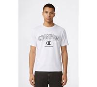 T-Shirt CHAMPION "Graphic Tee", Herren, Gr. XL, wht, Obermaterial: 100% Baumwolle, normal, Rundhals, Shirts T-Shirt, Kurzarm, mit Rundhalsausschnitt, ohne Verschluss, aus Baumwolle (60148911-XL) wht