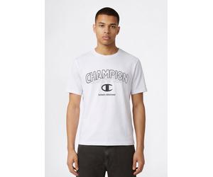 T-Shirt CHAMPION "Graphic Tee", Jungen, Gr. S, wht, Obermaterial: 100% Baumwolle, normal, Rundhals, Shirts T-Shirt, sportliche Passform, Kurzarm, Rundhalsausschnitt (60148911-S) wht