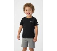 T-Shirt CHAMPION "ICONS CONTRAST Crewneck T-Shirt", Jungen, Gr. XXL (176), nbk, ns, Obermaterial: 100% Baumwolle, Rundhals, Shirts T-Shirt, klassischer Schnitt, Kurzarm, für Kinder, für Sportmode (569