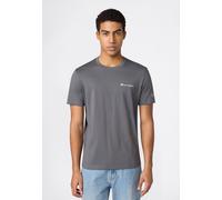 T-Shirt CHAMPION "Icons Tee", Herren, Gr. L, anthrazit, Obermaterial: 100% Baumwolle, Shirts T-Shirt, sportliche Passform, Kurzarm, für Sportmode und Freizeit (22945301-L) anthrazit