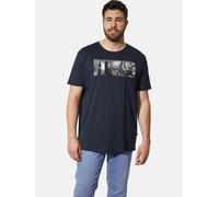 T-Shirt CHARLES COLBY "T-Shirt EARL BASELEY", Herren, Gr. XXL, blau (dunkelblau), Obermaterial: 100% Baumwolle CO., klassisch, comfort fit normal, Rundhals, Kurzarm, Shirts (58785752-XXL) dunkelblau