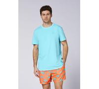 T-Shirt CHIEMSEE, Damen, Gr. XXL (60/62), blau (river blau), 100% Baumwolle, Rundhals, Shirts T-Shirt (19190734-XXL) river blau