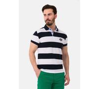 T-Shirt CIPO & BAXX "CT741", Herren, Gr. S, schwarz-weiß (navyblau, weiß), 95% Baumwolle, 5% Elasthan, gestreift, regular fit, normaler Saum, Shirts T-Shirt, gerade geschnitten (49152100-S) navyblau,