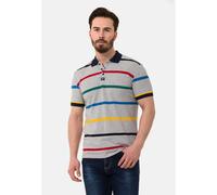 T-Shirt CIPO & BAXX "CT749", Herren, Gr. XXL, graumelange, 100% Baumwolle, gestreift, regular fit, normaler Saum, Shirts T-Shirt, gerade geschnitten (31515639-XXL) graumelange
