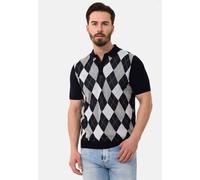T-Shirt CIPO & BAXX "CT753", Herren, Gr. S, schwarz-weiß (schwarz), 95% Baumwolle, 5% Elasthan, kariert, regular fit, normaler Saum, Shirts T-Shirt, gerade geschnitten (76216340-S) schwarz