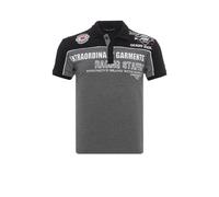 Poloshirt CIPO & BAXX, Herren, Gr. M, anthrazit, Jersey, Obermaterial: 95% Baumwolle, 5% Elasthan, bedruckt, mehrfarbig, regular fit normal, Rundhals, Bündchen, Shirts (32010410-M) anthrazit
