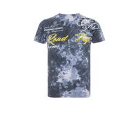 T-Shirt CIPO & BAXX, Herren, Gr. M, blau, Jersey, Obermaterial: 95% Baumwolle, 5% Elasthan, bedruckt, regular fit normal, V-Ausschnitt, Shirts T-Shirt (19335349-M) blau