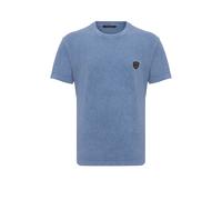 T-Shirt CIPO & BAXX "CT808", Herren, Gr. XL, blau, 100% Baumwolle, unifarben, regular fit, Rundhals, Shirts T-Shirt, Charakteristische Waschung (Yıkama) (37145012-XL) blau