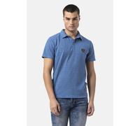 T-Shirt CIPO & BAXX "CT825", Herren, Gr. L, blau, 85% Baumwolle, 10% Polyester, 5% Elasthan, unifarben, regular fit, normaler Saum, Shirts T-Shirt, Weicher Baumwollmix (93208232-L) blau