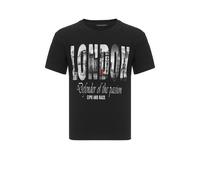 T-Shirt CIPO & BAXX "CT826", Herren, Gr. L, schwarz, 95% Baumwolle, 5% Elasthan, bedruckt, regular fit, Rundhals, Shirts T-Shirt, in Regular Fit (92950136-L) schwarz