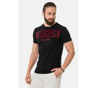 T-Shirt CIPO & BAXX "T-Shirt", Damen, Gr. S, schwarz, 95% Baumwolle, 5% Elasthan, bedruckt, regular fit, Rundhals, Shirts T-Shirt, mit lässigem Brustprint-Design (85875636-S) schwarz