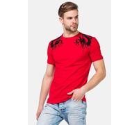 T-Shirt CIPO & BAXX "T-Shirts", Damen, Gr. XL, rot, 95% Baumwolle, 5% Elasthan, bedruckt, regular fit, Rundhals, gerader Abschluss, Shirts T-Shirt, mit Totenkopf-Print, CT-376 (43058808-XL) rot