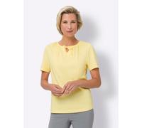 T-Shirt CLASSIC BASICS "Kurzarm-Shirt", Damen, Gr. 50, gelb (zitrone), 100% Baumwolle, unifarben, Rundhals, Shirts T-Shirt (31460959-50) zitrone