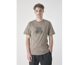 T-Shirt CLEPTOMANICX "Classic Tee Got the Goods", Herren, Gr. M, braun, 100% Baumwolle, bedruckt, normal, Rundhals, Shirts T-Shirt, mit lockerem Schnitt (86736308-M) braun