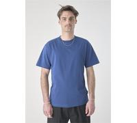 T-Shirt CLEPTOMANICX "Classic Tee Ligull Classic", Jungen, Gr. M, blau, 100% Baumwolle, bestickt, normal, Rundhals, Shirts T-Shirt, mit lockerem Schnitt (66681127-M) blau