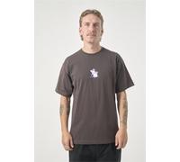 T-Shirt CLEPTOMANICX "Classic Tee Old Thug", Damen, Gr. M, braun, 100% Baumwolle, bedruckt, normal, Rundhals, Shirts T-Shirt, im lockeren Schnitt (36686958-M) braun