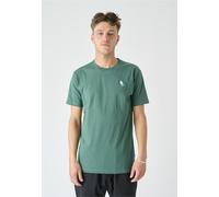 T-Shirt CLEPTOMANICX "Embro Gull", Herren, Gr. S, orange (grün, grün), 100% Baumwolle, bestickt, normal, Rundhals, Shirts T-Shirt, mit Gull-Stickerei (17531154-S) grün, grün