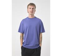 T-Shirt CLEPTOMANICX "Ligull Oversize", Herren, Gr. L, blau, 100% Baumwolle, bestickt, normal, Rundhals, Shirts T-Shirt, in lockerem Schnitt (48691243-L) blau