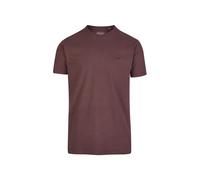 T-Shirt CLEPTOMANICX "Ligull Regular", Herren, Gr. XL, braun, 100% Baumwolle, bestickt, normal, Rundhals, Shirts T-Shirt, mit kleiner Logo-Stickerei (21859122-XL) braun