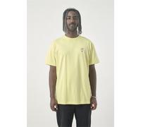 T-Shirt CLEPTOMANICX "Sketch Gull", Herren, Gr. L, gelb, 100% Baumwolle, bedruckt, normal, Rundhals, Shirts T-Shirt, mit lockerem Schnitt (32918520-L) gelb