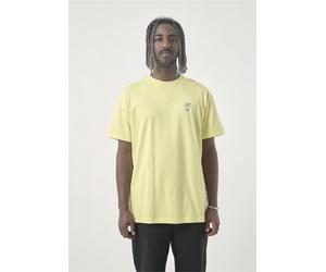 T-Shirt CLEPTOMANICX "Sketch Gull", Herren, Gr. M, gelb, 100% Baumwolle, bedruckt, normal, Rundhals, Shirts T-Shirt, mit lockerem Schnitt (32918520-M) gelb