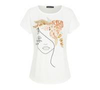 T-Shirt CLOUD 5IVE "CLOUD 5IVE", Damen, Gr. XXL, weiß, 95% Viskose, 5% Elasthan, bedruckt, normal, Rundhals, Shirts T-Shirt (20502320-XXL) weiß