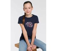 T-Shirt CMP, Mädchen, Gr. 152/158, schwarz (schwarz blau), Obermaterial: 100% Baumwolle, Shirts T-Shirt, für Kinder (18855555-152) schwarz blau