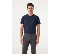 T-Shirt COLMAR "MENS T-SHIRT", Herren, Gr. 3XL, marine, Jersey, Obermaterial: 100% Baumwolle, unifarben, regular fit normal, Rundhals, abgesteppte Kante, Shirts T-Shirt, mit Logo, Rundhals, regular fi