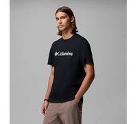 T-Shirt COLUMBIA "CSC Basic Logo Tee", Herren, Gr. S (46), schwarz (schwarz, gem columbia), Jersey, Obermaterial: 100% Baumwolle, normal, Rundhals, Shirts T-Shirt, Kurzarm, mit Rundhalsausschnitt, aus
