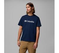 T-Shirt COLUMBIA "CSC Basic Logo Tee", Herren, Gr. XL (54), blau (collegiate navy, gem columbia), Jersey, Obermaterial: 100% Baumwolle, normal, Rundhals, Shirts T-Shirt, Kurzarm, mit Rundhalsausschnit