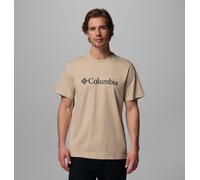 T-Shirt COLUMBIA "CSC Basic Logo Tee", Herren, Gr. XXL (56), beige (ancient fossil, gem columbia), Jersey, Obermaterial: 100% Baumwolle, normal, Rundhals, Shirts T-Shirt, Kurzarm, mit Rundhalsausschni