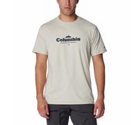T-Shirt Columbia Kwick Hike Graphic SS (Dark Stone Heather, Elevated High) Mann S
