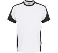 Hakro T-Shirt Contrast Performance weiß Unisex 3XL