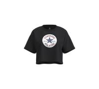 T-Shirt CONVERSE "CHUCK PATCH TEE", Damen, Gr. XXL, converse schwarz, Obermaterial: 62% Baumwolle, 33% Polyester, 5% Elasthan, Shirts T-Shirt (45105864-XXL) converse schwarz