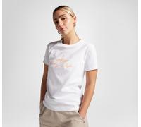 T-Shirt CONVERSE "CHUCK TAYLOR PATCH T-SHIRT", Damen, Gr. XL, weiß, Obermaterial: 100% Baumwolle, Rundhals, Shirts T-Shirt (94650605-XL) weiß