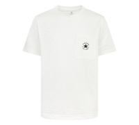 T-Shirt CONVERSE "CNVB DCTP SLUB POCKET TEE", Jungen, Gr. 146/152 (158), weiß (egret), Obermaterial: 60% Baumwolle, 40% Polyester, Shirts T-Shirt, für Kinder (78311942-146) egret