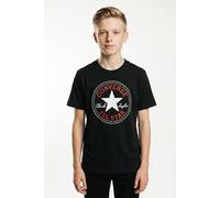T-Shirt CONVERSE "CNVBN CHUCK PATCH TEE", Jungen, Gr. 3 (98), schwarz, Obermaterial: 60% Baumwolle, 40% Polyester, normal, Rundhals, Shirts T-Shirt, für Kinder, mit kurzen Ärmeln, aus Baumwolle, in no