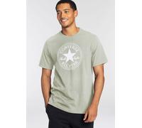 T-Shirt CONVERSE "CONVERSE GO-TO ALL STAR PATCH STANDARD-FIT T-SHIRT", Jungen, Gr. S, pale surplus, Single Jersey, Obermaterial: 100% Baumwolle, Rundhals, Shirts T-Shirt, Unisex (82147148-S) pale surp