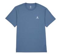 T-Shirt CONVERSE "EMBROIDERED STAR CHEVRON TEE", Damen, Gr. XXL, lakeside blu, Single Jersey, Obermaterial: 100% Baumwolle, regular fit, Rundhals, normaler Saum, Shirts T-Shirt (29350728-XXL) lakeside