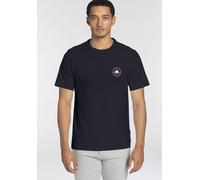 T-Shirt CONVERSE "GO-TO MINI PATCH T-SHIRT", Damen, Gr. S, schwarz, Jersey, Obermaterial: 100% Baumwolle, bedruckt, Rundhals, Shirts T-Shirt, Unisex (50814815-S) schwarz