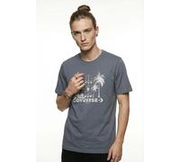 T-Shirt CONVERSE, Herren, Gr. L, blau, Jersey, Obermaterial: 100% Baumwolle, normal, Shirts T-Shirt, Kurzarm, für Erwachsene, in den Größen S bis XXL, aus Baumwolle (21061003-L) blau
