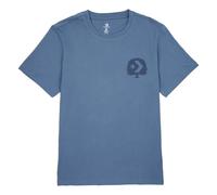 T-Shirt CONVERSE "MEN'S CONVERSE TREE T-SHIRT", Herren, Gr. S, blau (lakeside blau), Obermaterial: 100% Baumwolle, Shirts T-Shirt (18036005-S) lakeside blau