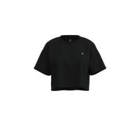 T-Shirt CONVERSE "STAR CHEVRON SPORTY TEE", Damen, Gr. M, converse schwarz, Obermaterial: 100% Baumwolle, Rundhals, Shirts T-Shirt, sportlicher Stil, Kurzarm, aus Baumwolle (63539202-M) converse schwa