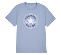 T-Shirt CONVERSE "UNISEX CONVERSE GO-TO ALL STAR PATCH LOGO STANDARD FIT T-SHIRT", Damen, Gr. XL, beige (wet stone), Single Jersey, Obermaterial: 100% Baumwolle, Rundhals, eingesetzt normaler Saum, Sh
