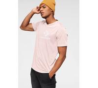 T-Shirt CONVERSE "UNISEX CONVERSE GO-TO STAR CHEVRON LOGO STANDARD FIT T-SHIRT", Damen, Gr. S, pale petal, Single Jersey, Obermaterial: 100% Baumwolle, Rundhals, eingesetzt normaler Saum, Shirts T-Shi