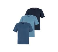 T-Shirt COPENHAGEN STUDIOS, Damen, Gr. XXL, blau (hellblau, blau, navy), Jersey, Obermaterial: 100% Baumwolle, unifarben, Basic, bequem normal, Rundhals, abgesteppte Kante, Shirts T-Shirt, Unterziehsh