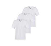 T-Shirt COPENHAGEN STUDIOS, Damen, Gr. XXL, weiß, Jersey, Obermaterial: 100% Baumwolle, unifarben, Basic, bequem normal, V-Ausschnitt, abgesteppte Kante, Shirts T-Shirt, Unterziehshirt aus hochwertige