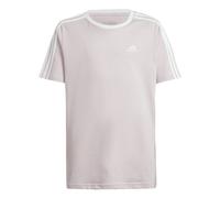 T-Shirt ADIDAS SPORTSWEAR "ESSENTIALS 3-STREIFEN COTTON LOOSE FIT BOYFRIEND" Gr. 170, pink (sandy pink, white) Kinder Shirts (55229214-170) sandy pink, white