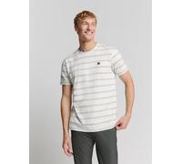 No Excess - T-Shirt Crewneck Jacquard Stripe offwhite - Gr. - XXL